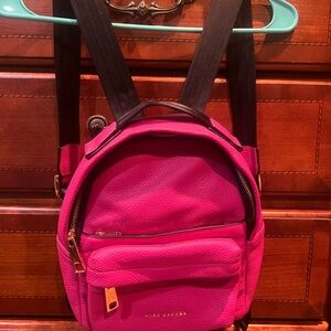 Marc Jacobs Vibrant Pink Mini Backpack